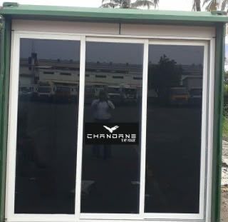 Sliding glass front ready for delivery