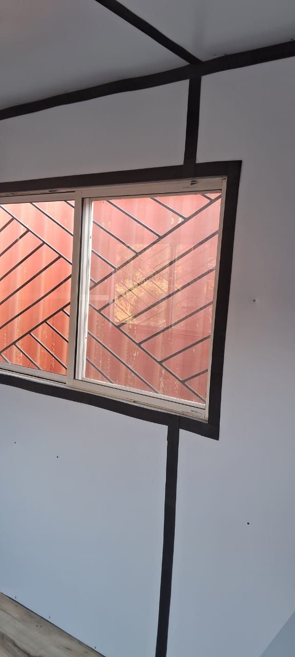 Sliding window with our diagonal grill pattern